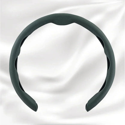 Nexi Customized Car Logo Breathable Ultra-thin 5D Leather & Carbon Car Steering Wheel Cover Universal Fit